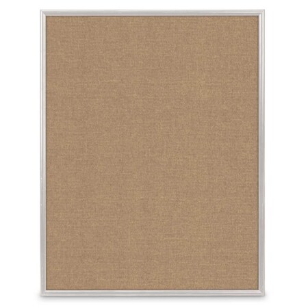 United Visual Products Corkboard, Fabric, Gld/Cinna, 2 Door, 72x36" UV305-GOLD-CINNABA